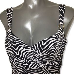 White House|Black Market Zebra print tank top